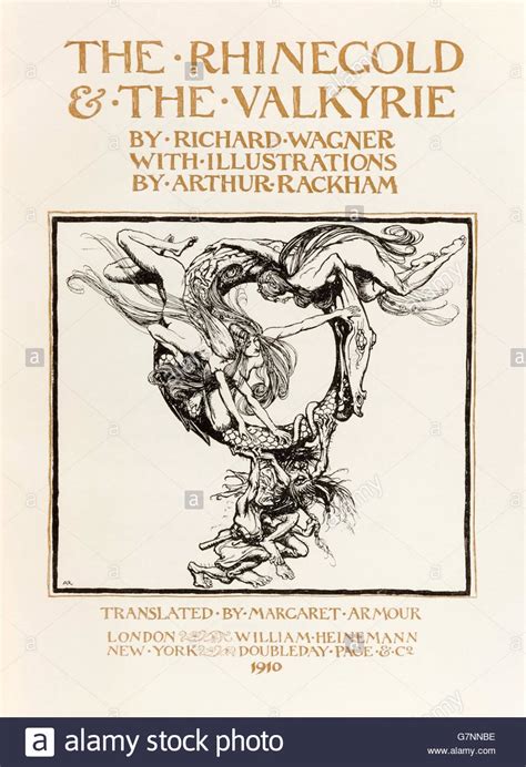 Title page from ‘The Rhinegold & the Valkyrie’ illustrated by Arthur ...