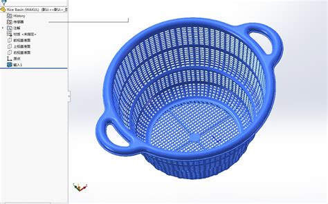 淘米盆镂空塑料盆模型3D图纸 x_t格式 – KerYi.net