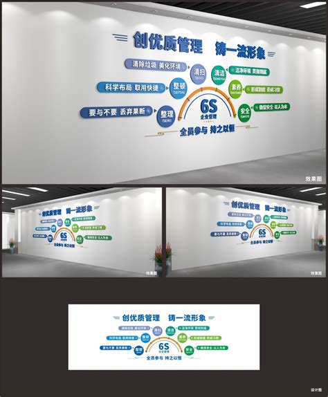 6s企业管理文化墙设计图__展板模板_广告设计_设计图库_昵图网nipic.com