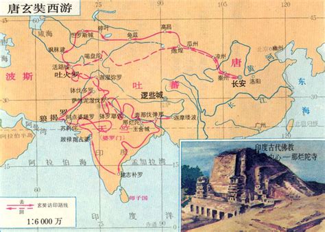 真实的西游记——玄奘西天取经的故事，详细路线图|中亚|印度|玄奘_新浪新闻