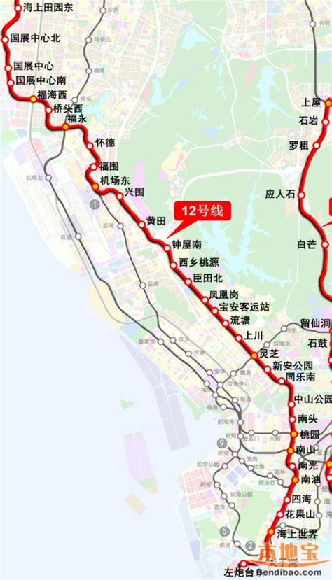 深圳地铁13号线最新线路图（追踪更新） - 深圳本地宝