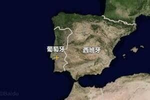 葡萄牙地图图片