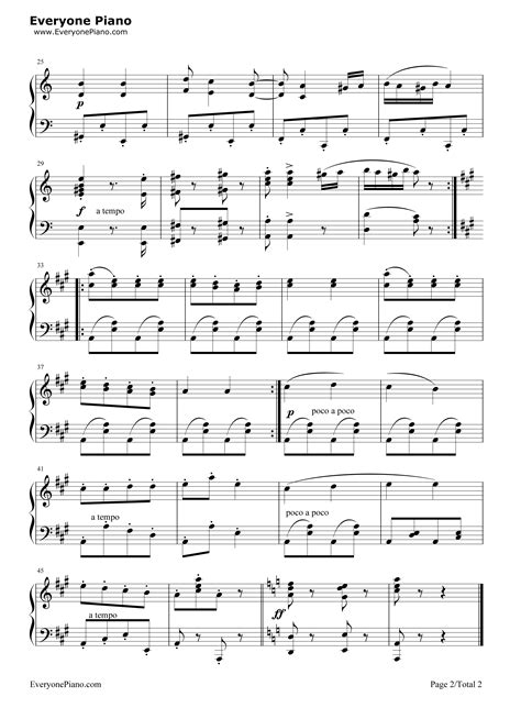 匈牙利舞曲第五号-Johannes Brahms五线谱预览2-钢琴谱文件（五线谱、双手简谱、数字谱、Midi、PDF）免费下载