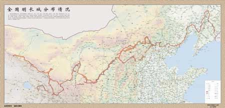 长城地图,万里长城全程路线图,长城的尽头(第4页)_大山谷图库