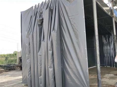 大型移动推拉棚手动推拉蓬遮雨棚仓库用推拉棚户外伸缩折叠遮阳棚-阿里巴巴