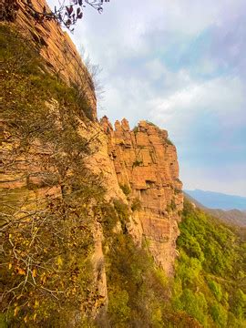 河北石家庄赞皇县嶂石岩风景区,悬崖峭壁,自然风景,摄影素材,汇图网www.huitu.com