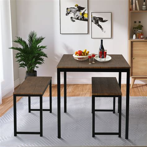 Coviar Dining Table and Chairs with Bench (Set of 6) | Mackenzie Furniture