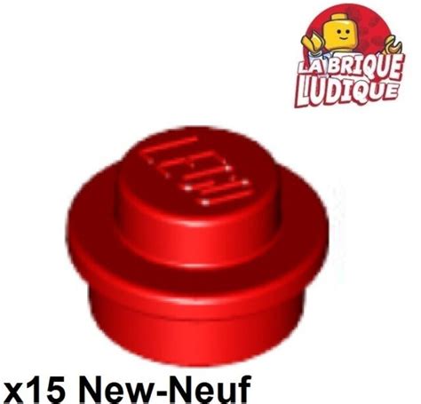 LEGO 614121 ROND 1X1 - ROUGE