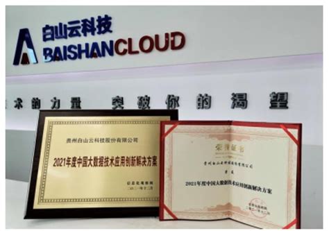 白山云科技获中国大数据技术应用创新解决方案奖-互联网专区