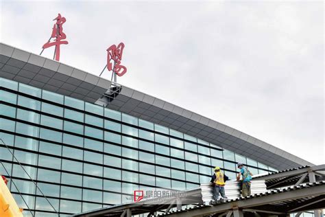 阜阳机场扩建按下“加速键”|阜阳机场|高架桥|工人_新浪新闻