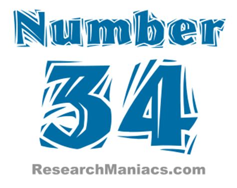 Number 34 - All about number thirty-four