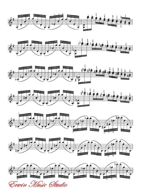 帕格尼尼小提琴协奏曲1 5提琴 笛子谱,萨克斯谱,小提琴谱,长笛谱 简谱