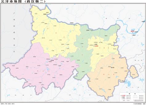 广东省云浮市地图图片