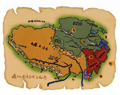 西藏行政区划图+行政统计表 - 西藏地图 - 地理教师网