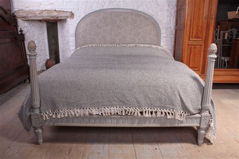 Pretty Newly Upholstered French Double Bed | 596589 | Sellingantiques.co.uk