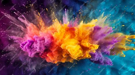 Premium Photo | Explosion of watercolor or color powder abstract ...