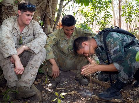 高清：中美澳士兵在澳受训野外生存 澳称此为里程碑--军事--人民网