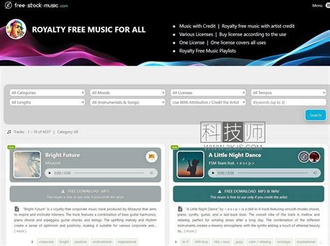 Chosic – 免版权音乐下载网站(含教程) – 科技师