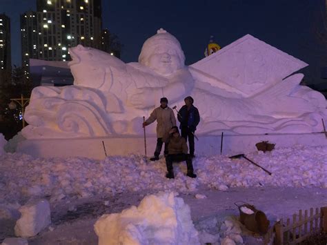 雪雕雕刻