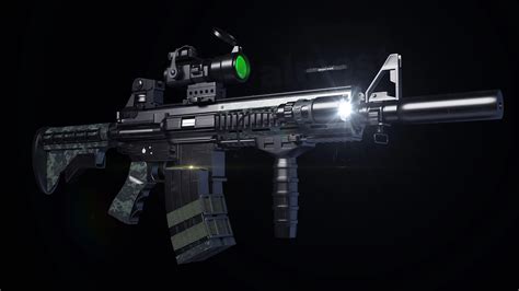 HK416突击步枪|三维|机械/交通|ASKA_CG - 原创作品 - 站酷 (ZCOOL)