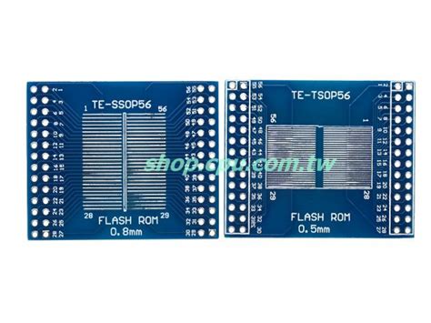 YT-SSOP-56P (29號2片) TSOP/SSOP 56P 轉 DIP 56P 轉接板/2片裝 | 廣華電子