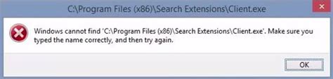 Remove Search ExtensionsClient.exe Error (Removal Guide)