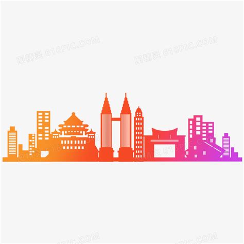 重庆城市剪影图片