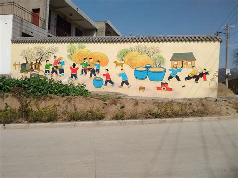 美丽乡村彩绘-新农村墙绘-农村手绘墙杭州怡丽墙绘