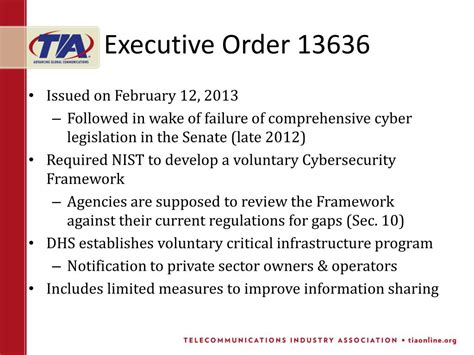 PPT - Cybersecurity: Executive order 13636 and the nist framework ...