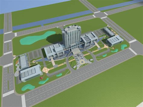 盐城招商大厦3dmax 模型下载-光辉城市