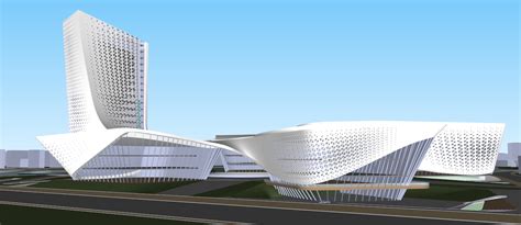 [江苏]镇江文化科技创意中心建筑模型设计-sketchup模型-筑龙渲染表现论坛
