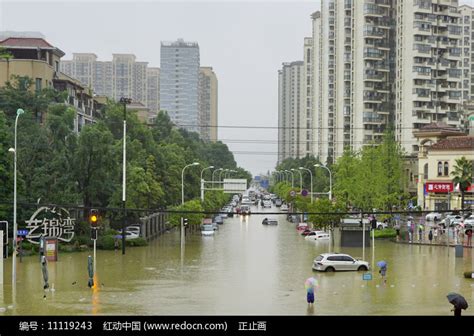 俯拍成都龙泉驿暴雨内涝灾害高清图片下载_红动中国