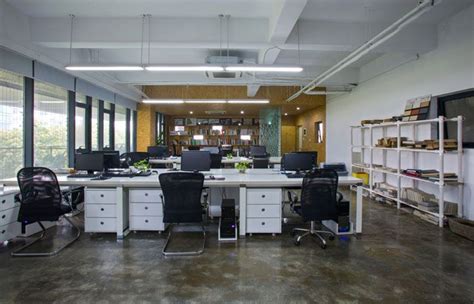 小型工作室装修效果图-办公室装修效果图-成都朗煜公装公司