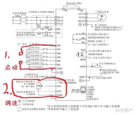 三菱plc控制富士变频器进行多段速运行