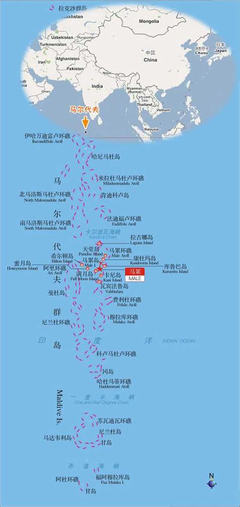 马尔代夫地图图片