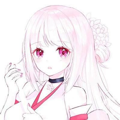 文静甜美女生动漫头像