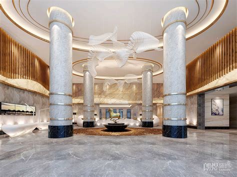 现代中式酒店的大堂|space|Home Decoration Design|Z37715446_Original作品-站酷(ZCOOL)