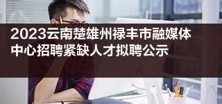 2023云南楚雄州禄丰市融媒体中心招聘紧缺人才拟聘公示