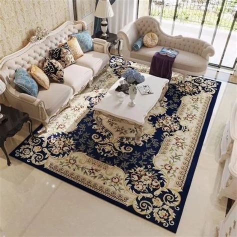 北欧风轻奢 现代简约ins灰色极简地毯客厅沙发茶几垫卧室定制家用-美间设计