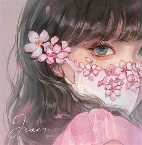 温柔感女生头像手绘
