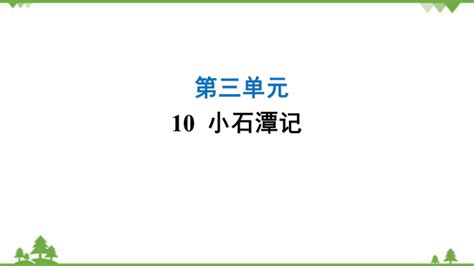 第10课《小石潭记》课件（共27张ppt）-21世纪教育网