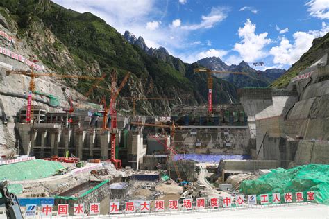 中国电力建设集团 水电建设 西藏在建最大水电站大坝主体初具规模