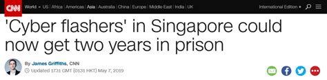 新加坡打击网络性犯罪：主动发送下体不雅照最高监禁2年