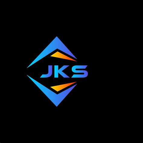 JKS abstract technology logo design on Black background. JKS creative ...
