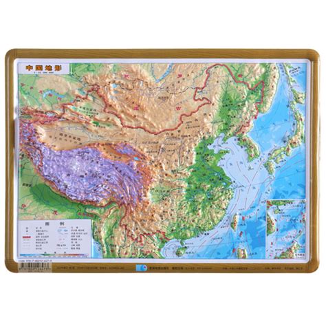 2021新版中国地形图3d立体凹凸地图1.2×0.9米 办公室学生地理用-阿里巴巴