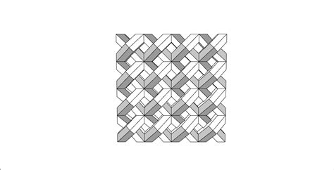 正方形的灰白相间的穿孔板建筑表皮su模型_构建五金_土木在线