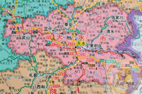 甘肃地图全图高清版 - 中国地图政区 - 地理教师网