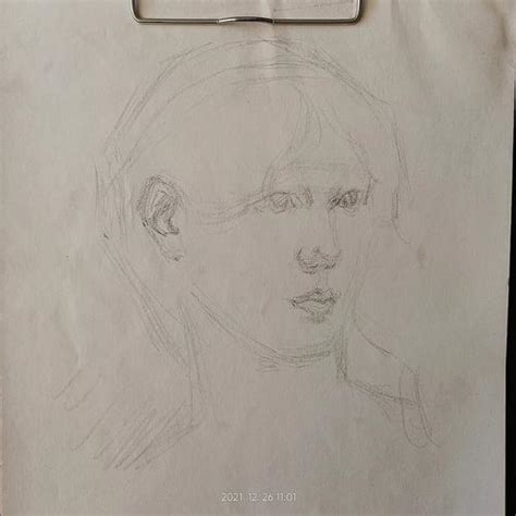 女生图像温柔素描头像