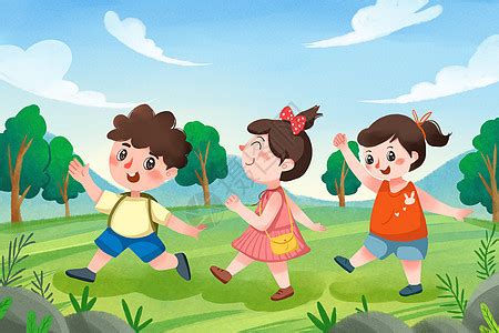 出行旅游捉迷藏儿童节玩耍孩子快乐插画图片-包图网