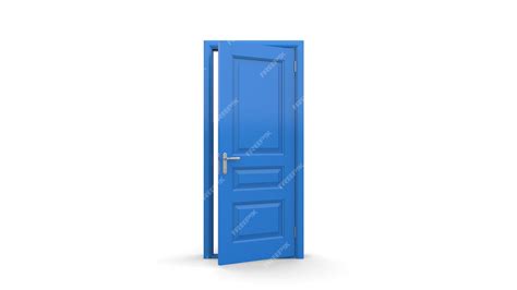 Premium Photo | Creative blue door illustration of open closed door ...
